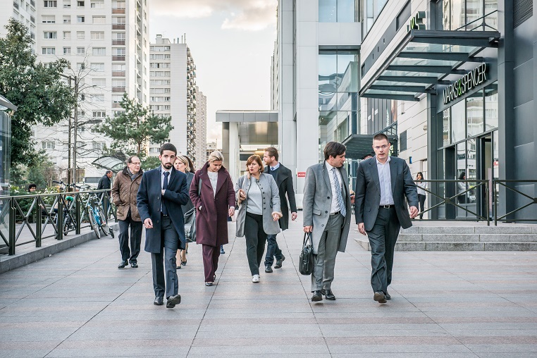 Entre route pour la visite de l’incubateur de start-up de l’ISC Paris - Débat #Ambition - 21 mars 2017 – Be(e) for Biz – Levallois – ISC Paris © Collection privée - Photographe : Edouard Meyer - Deyer Studio - DR.