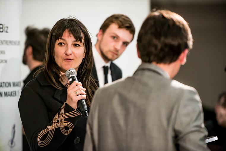 Caroline Lijko (consultante indépendante en management, marketing et communication, membre du LCEA, Le Club des Entreprises d’Asnières, porte-parole du West Side Trophy) - Débat #Ambition - 21 mars 2017 – Be(e) for Biz – Levallois – ISC Paris © Collection privée - Photographe : Edouard Meyer - Deyer Studio - DR.